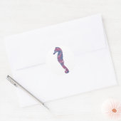 ライトシーホース星景ステッカー ラウンドシール (封筒)