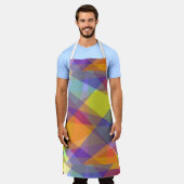 ライトジオメトリック – エプロン (着用した状態)