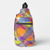 ライトジオメトリック – スリングバッグ (正面)