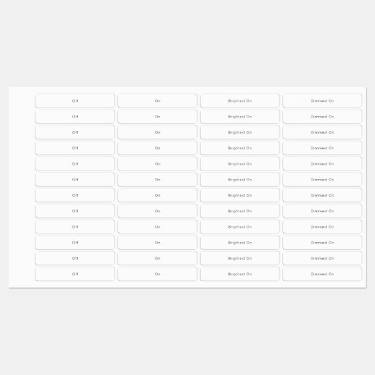 ライトスイッチラベル ラベル (シート)