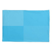 ライトスカイブルーエレガントパステルミニマリストスクウェア 枕カバー (裏面)