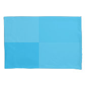 ライトスカイブルーエレガントパステルミニマリストスクウェア 枕カバー (正面)