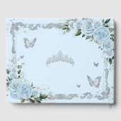 ライトスカイブルーフローラプリンセスガウン15キンセアニラ ゲストブック (裏面)