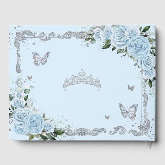 ライトスカイブルーフローラプリンセスガウン15キンセアニラ ゲストブック