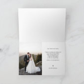 ライトスクリプトフォト結婚のサンキューカード サンキューカード (内部)