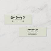 ライトスタッモダンドイヤリングジュエリー スキニー名刺 (正面/裏面)