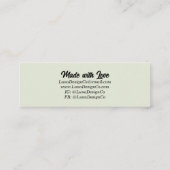 ライトスタッモダンドイヤリングジュエリー スキニー名刺 (裏面)