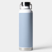 ライトスチール青無地の色 ウォーターボトル (背面)