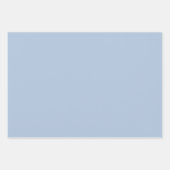 ライトスチール青無地の色 ラッピングペーパーシート (正面2)