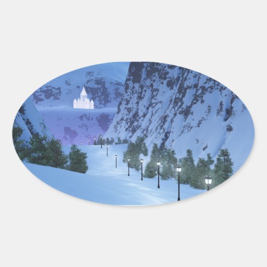 ライトステッカーのパス 楕円形シール (正面)