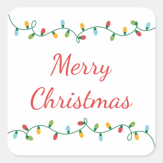 ライトストランドシール#HolidayZ スクエアシール (正面)