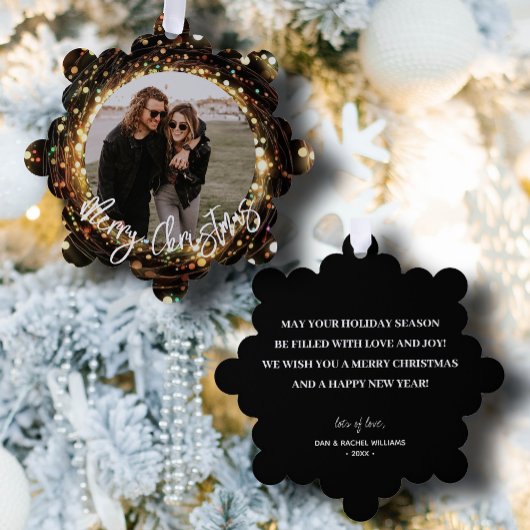 ライトストランドメリークリスマスフォト オーナメントカード