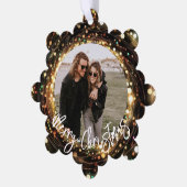 ライトストランドメリークリスマスフォト オーナメントカード (左)