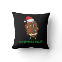 ライトストリング付きクリスマスフットボールストッキングキャップ