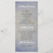 ライトストリング素朴ダスティブルー結婚式 プログラム (裏面)