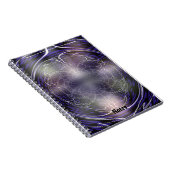 ライトスパイダーウェブの背景 ノートブック (右側)