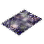 ライトスパイダーウェブの背景 ノートブック (左側)