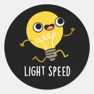 ライトスピードおもしろいランニングの電球パンダークBG ラウンドシール