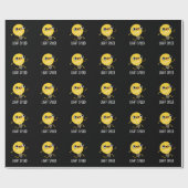 ライトスピードおもしろいランニングの電球パンダークBG ラッピングペーパー (フラット)