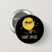 ライトスピードおもしろいランニングの電球パンダークBG 缶バッジ (正面&裏面)