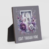 ライトスルーペイン勇気付けられるテーブルトッププラーク フォトプラーク (正面)