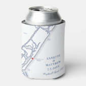 ライトズビルビーチエレガントな結婚祝いの好意 缶クーラー (缶正面)