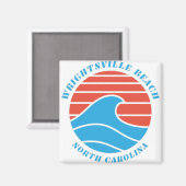 ライトズビルビーチサーフウェーブ マグネット (正面/裏面)