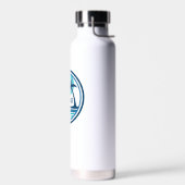 ライトズビルビーチノースカロライナ椰子の木の鳥 ウォーターボトル (左面)