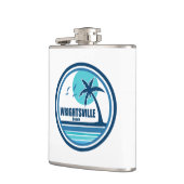 ライトズビルビーチノースカロライナ椰子の木の鳥 フラスク (左)