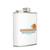 ライトズビルビーチノースカロライナSun Palm Trees フラスク (右)