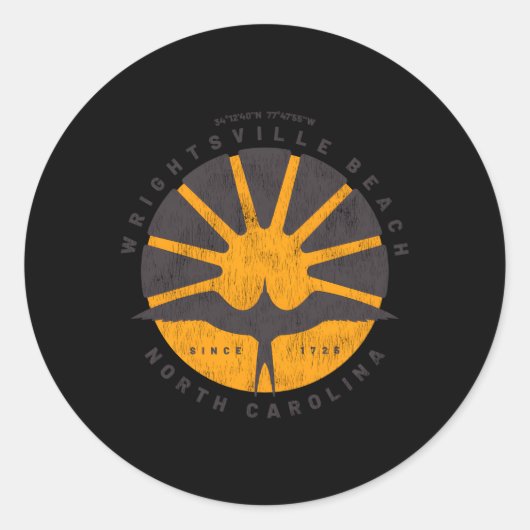 ライトズビルビーチNcバケーションサンライズシーガル ラウンドシール (正面)