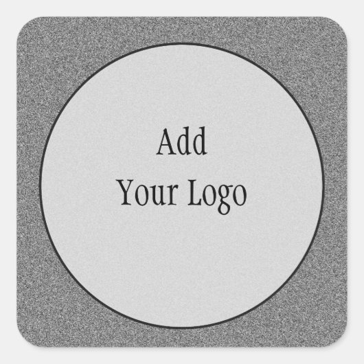 ライトセンタ縁どーステッカー付き石灰色 スクエアシール (正面)
