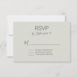 ライトセージウェディングRSVP 出欠カード