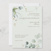 ライトセージエレガンスブライド結婚パーズ 招待状 (正面)