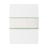 ライトセージ格子弓ニュートラルエレガントベビーシャワー 招待状ベリーバンド (裏面例)