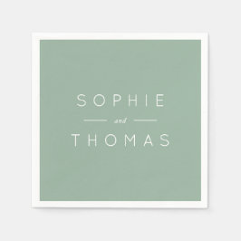 ライトセージ結婚ズ スタンダードカクテルナプキン