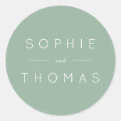 ライトセージ結婚ズ ラウンドシール (正面)