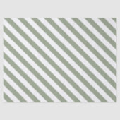 ライトセージ緑と白ストライプ色 薄葉紙 (正面)