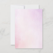 ライトソフトフローラパープルウェディングRSVPカード 出欠カード (裏面)