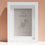 ライトタウペオリーブ結婚ズ | ミニマエレガントリスト テーブルナンバー