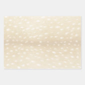 ライトタエレガントウペスポッテッドディアファウンハイドプリント ラッピングペーパーシート (正面2)