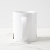 ライトタンとブラックドイツの羊飼い犬 | ペットアート ジャンボコーヒーマグカップ (裏面)