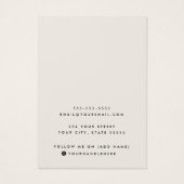 ライトタンカスタムロゴイヤリングディスプレイカード (裏面)