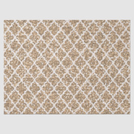 ライトタンフェイクグリッタークアトレフォイルティッシュペーパー 薄葉紙