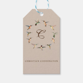 ライトタンモノグラムハミングバード ギフトタグ