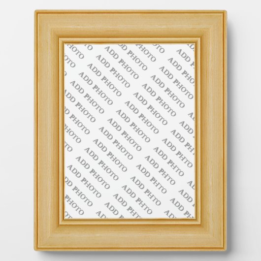 ライトタン基本木枠フォトプラークを追加 フォトプラーク (正面)