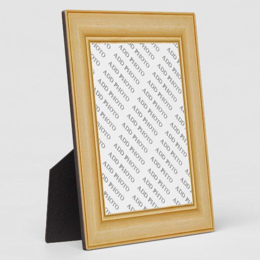 ライトタン基本木枠フォトプラークを追加 フォトプラーク (側面)