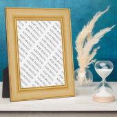 ライトタン基本木枠フォトプラークを追加 フォトプラーク (側面)