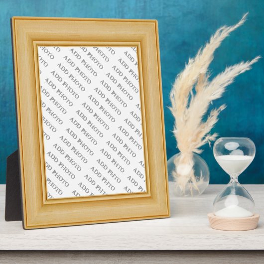 ライトタン基本木枠フォトプラークを追加 フォトプラーク (側面)