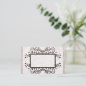 ライトタン大理石の名刺（大） 名刺 (スタンド正面)